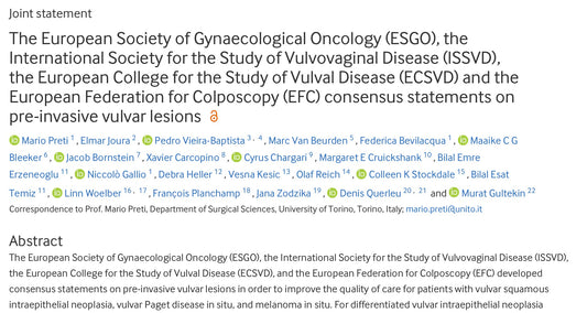 Consensus statements on pre-invasive vulvar lesions